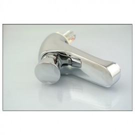 Contemporary Chrome Finished Brass Self-Closing Basin Delay Action Tap