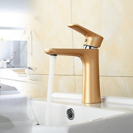 Contemporary Chrome&Painting Brass Hot And Cold Single Handle Bathroom Sink Faucet Basin Mixer