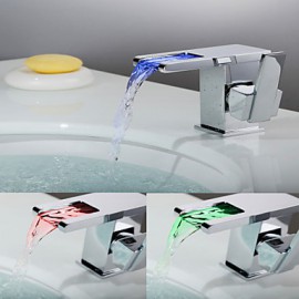 Contemporary Led / Waterfall Brass Chrome