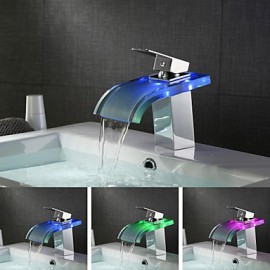 Contemporary Led / Waterfall Brass Chrome