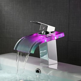 Contemporary Led / Waterfall Brass Chrome