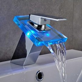 Contemporary Led / Waterfall Brass Chrome