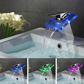 Contemporary Led / Waterfall Brass Chrome