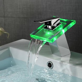 Contemporary Led / Waterfall Brass Chrome