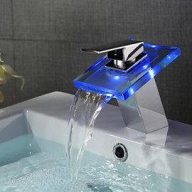 Contemporary Led / Waterfall Brass Chrome