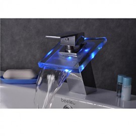 Contemporary Led / Waterfall Brass Chrome