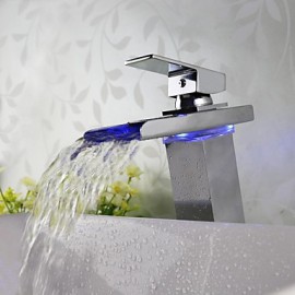 Contemporary Led / Waterfall Brass Chrome