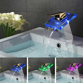 Contemporary Led / Waterfall Brass Chrome