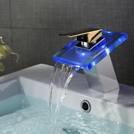 Contemporary Led / Waterfall Brass Chrome