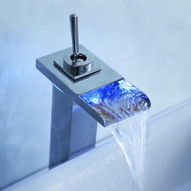 Contemporary Led / Waterfall Brass Chrome