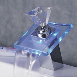 Contemporary Led / Waterfall Brass Chrome