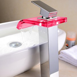 Contemporary Led/Waterfall Brass Chrome