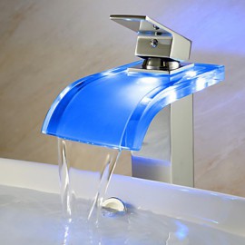 Contemporary Led/Waterfall Brass Chrome