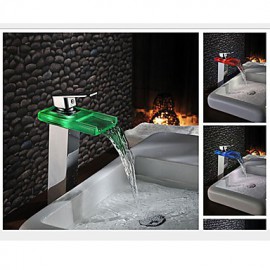 Contemporary Led/Waterfall Brass Chrome