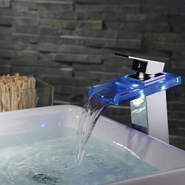 Contemporary Led/Waterfall Brass Chrome