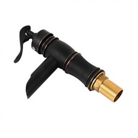 Contemporary Oil-Rubbed Bronze Single Handle Bathroom Sink Faucet - Black
