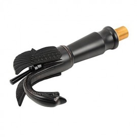 Contemporary Oil-Rubbed Bronze Swan Shape Bathroom Basin Faucet (Tall) - Black