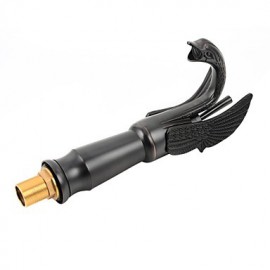 Contemporary Oil-Rubbed Bronze Swan Shape Bathroom Basin Faucet (Tall) - Black