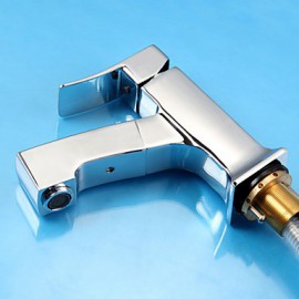 Contemporary Pullout Spray Brass Chrome