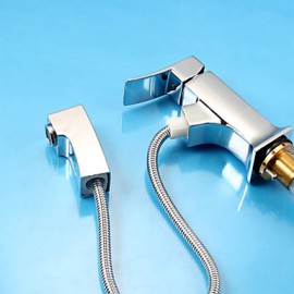 Contemporary Pullout Spray Brass Chrome