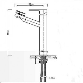 Contemporary Pullout Spray Brass Chrome
