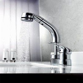 Contemporary Pullout Spray Brass Chrome