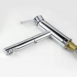Contemporary Pullout Spray Brass Chrome