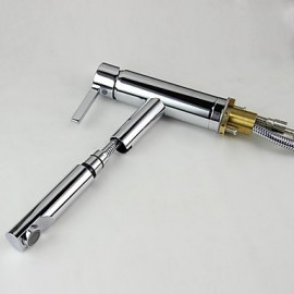 Contemporary Pullout Spray Brass Chrome