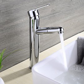 Contemporary Pullout Spray Brass Chrome