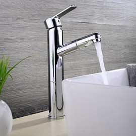 Contemporary Pullout Spray Brass Chrome