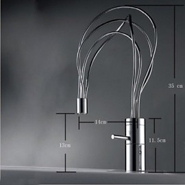 Contemporary Rotatable Brass Chrome