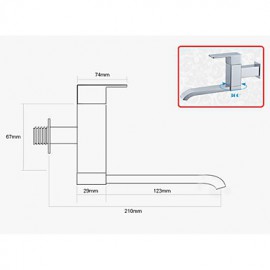 Contemporary Rotatable Brass Chrome