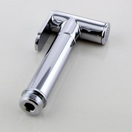 Contemporary Solid Brass Chrome Finish Bidet Spray Faucet Without Supply Hose And Shower Holder