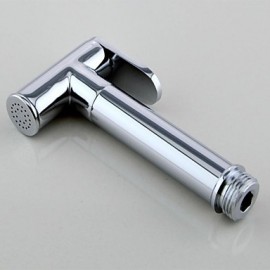 Contemporary Solid Brass Chrome Finish Bidet Spray Faucet Without Supply Hose And Shower Holder
