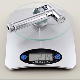 Contemporary Solid Brass Chrome Finish Bidet Spray Faucet Without Supply Hose And Shower Holder