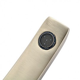 Contemporary Style Nickel Single Handle One Hole Hot And Cold Water Bathroom Sink Faucet - Antique Silver