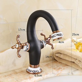 Contemporary Style Orb & Gold Plating & White Plating Single Handle One Hole Hot And Cold Water Bathroom Sink Faucet