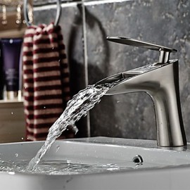 Contemporary Style Orb Single Handle One Hole Hot And Cold Water Bathroom Sink Faucet - Black