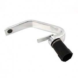 Contemporary Style Single Handle One Hole Hot And Cold Water Bathroom Sink Faucet - Silver
