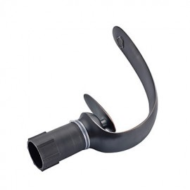 Contemporary Style Slim Shape Single Handle One Hole Hot And Cold Water Bathroom Sink Faucet - Black