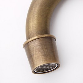 Dual Handle Antique Faucet Copper Hot And Cold Fashion Bathroom Cabinet Basin Rotating Faucet