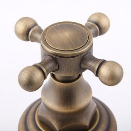 Dual Handle Antique Faucet Copper Hot And Cold Fashion Bathroom Cabinet Basin Rotating Faucet