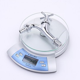 Enzorodi Contemporary Style Bathroom Sink Faucet,Wall Mount (Washing Machine Faucet),Brass Chrome