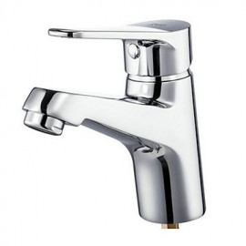 Enzorodi E Bathroom Basin Sink Faucet Tap Single-Handle Brass Chrome