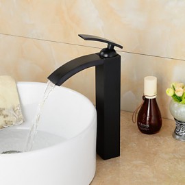 High Quality Oil-Rubbed Bronze Bathroom Sink Faucet With Single Handle - Black