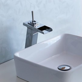 Widespread Single Handle One Hole in Chrome Bathroom Sink Tap