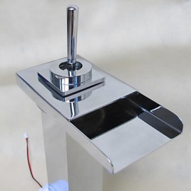 Widespread Single Handle One Hole in Chrome Bathroom Sink Tap