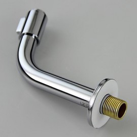 Contemporary Chrome Finish Brass One Hole Handle Free Sink Faucet