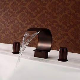 Mlfalls Brands Waterfall Oil Rubbed Bronze Bathroom Basin Or Tub Faucet