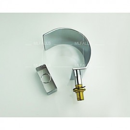 Mlfalls Contemporary Chrome Finish 3 Holes Waterfall Bathroom Faucet With Hand Shower